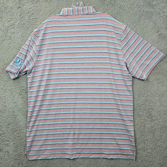 Peter Millar Men’s Summer Comfort Golf Polo Shirt Striped Size XL - Picture 6 of 9